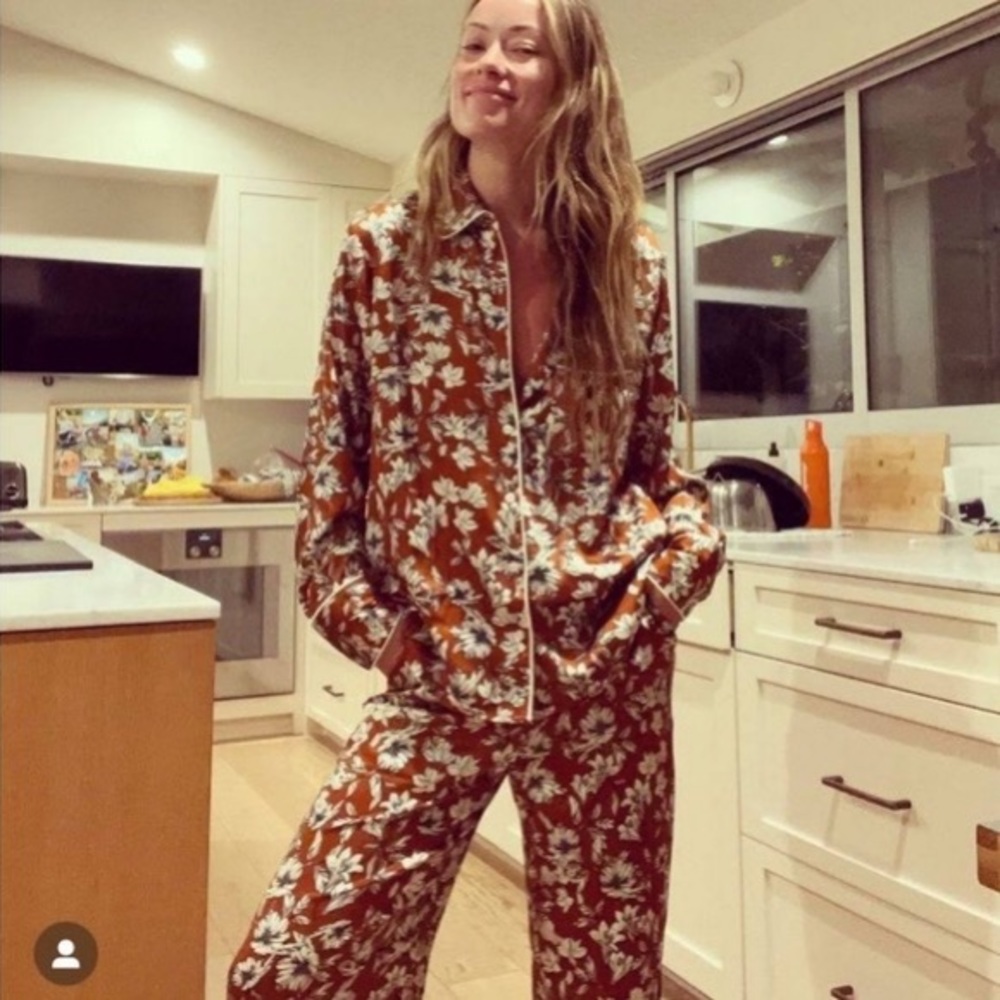 La Ligne x Target Floral Set Pants XXS, Shirt M